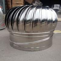 Ventilateur de toit à turbine avec roulement à billes pour atelier/entrepôt, pales en acier inoxydable, alimenté par l'énergie éolienne, compatible OEM/ODM