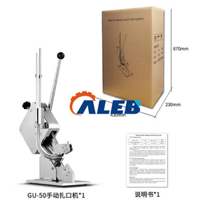 Tondeuse à sac manuelle robuste avec pinces en forme de U <span class=keywords><strong>Kit</strong></span> de fabrication de saucisses professionnelles pour l'emballage de charcuterie de boucherie - Product Image 1