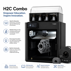 Imprimante 3D multi-matériaux Bambolab H2c pour l'enseignement des sciences de l'ingénierie, les laboratoires de recherche et les centres d'innovation, Lab H2C Comb - Product Image 1