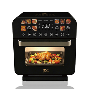 Forno a Vapore e Friggitrice ad Aria RAF R.5151 Tutto in Uno, 12L 1500W + 700W, Circolazione Aria a 360°, Facile da Pulire, Nero, per Casa - Product Image 3