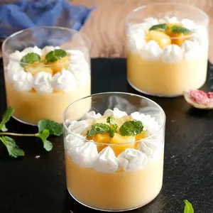 190ml 6.5oz Mousse Cups Dessert Tiramisu Yogurt Container Mongo Pudding Cup Ice Cream Yogurt Cups