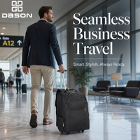 Sac à dos de voyage à roulettes avec compartiments pour ordinateur portable pour adultes