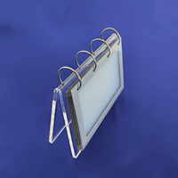 Support de calendrier en acrylique en forme de V, organisateur de calendrier, support de menu, support de calendrier de bureau en lucite