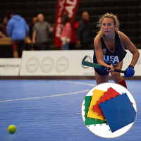 Umweltfreundliche PP-Vinyl-Hockey-Bodenfliesen 25x25cm Indoor-Rollhockey-Sportplatz mit Einfacher Installation