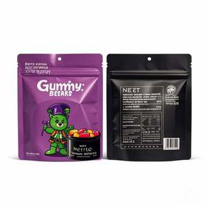 Mylar personalizado a prueba de niños olor comestible mate bolsa con cremallera reutilizable tinte corte galleta caramelo Mylar bolsas 3,5G 7G bolsas de almacenamiento de alimentos - Product Image 1