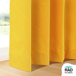 Rideaux d'extérieur haut de gamme imperméables jaunes au design contemporain vibrant pour patios, balcons et espaces de jardin - Product Image 5