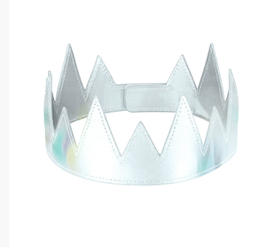 Fascia per Capelli Corona Punk Regolabile in Pelle PU, Ornamento per Capelli, Accessorio per Costume da Re o Regina Medievale, per Feste e Compleanni - Product Image 2
