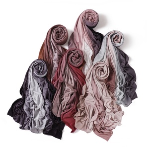 Pañuelo Hijab Khimar <span class=keywords><strong>Shayla</strong></span> de Poliéster Acanalado a Rayas con Pedrería, de Secado Rápido, Transpirable, Estilo Clásico para las Cuatro Estaciones - Product Image 5