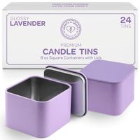 Boîte en fer blanc vide personnalisée pour bougies, petite boîte carrée en fer blanc rose pour parfum solide ou savon, pot en fer blanc pour bougies