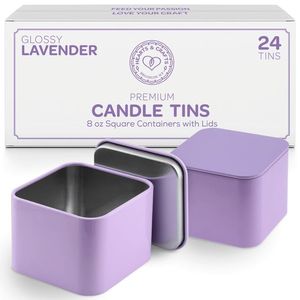 Caja de lata de vela vacía personalizada, bote de lata para perfume, vela rosa - Product Image 3