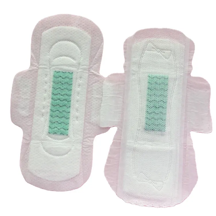 Acalentar absorventes higiênicos absorventes à base de plantas de algodão mulher meninas guardanapos
