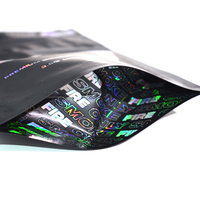 Sacs Mylar 28g personnalisés avec logo imprimé, en plastique, anti-odeur, en aluminium, refermables, à fermeture éclair, à fond plat, à l'épreuve des enfants