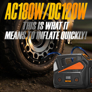 Richtek 2025 yeni varış taşınabilir 12V elektrikli hava kompresörü pompası plastik dijital lastik şişirme With100 PSI 120W - Product Image 4