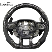 Volant sport modifié à trois branches en fibre de carbone LED pour Land Rover Range Rover Sport 2012-2020