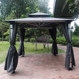 Vente chaude, pavillon <span class=keywords><strong>de</strong></span> balcon populaire <span class=keywords><strong>de</strong></span> luxe, 3x4m, en alliage d'aluminium, facile à assembler, auvent, tente imperméable, abri d'ombrage - Product Image 6