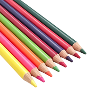 Ensemble de 8 crayons de couleur à l'eau à base d'acrylique, à mine souple, pour artistes et croquis