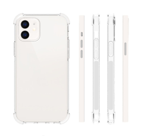 Clear Shockproof 360 Matte Bumper Slim TPU Cover Case For iPhone 12 phone case