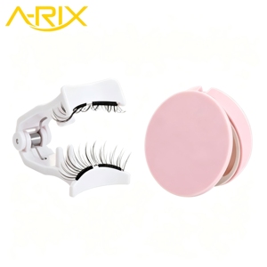 Kit de cils magnétiques réutilisables sans colle A-RIX Quantum avec applicateur, étui rose, marque privée, vente en gros - Product Image 1