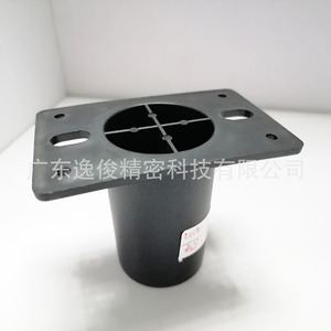 Yijun Cylindrical Plastic <b>Sofa</b> <b>Legs</b> 4054 Black Round Furniture Feet With Top Plate Easy Installation - Product Image 5