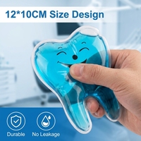 Compresa de Gel Frío Reutilizable de PVC Suave con Forma de Diente para Alivio de la Hinchazón y el Dolor Después de la Extracción de Dientes del Saburro