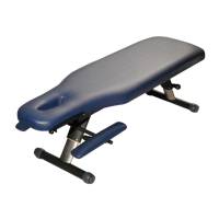 Mt Iron-220 Table de physiothérapie professionnelle à hauteur réglable de couleur bleue personnalisée en usine Table de traction lit chiropratique