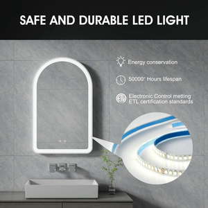 Fabricant de miroir en arc de production Différents styles Miroir LED Miroirs de maquillage modernes de grande taille - Product Image 4