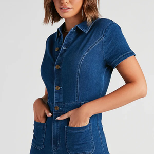 Pantalones <span class=keywords><strong>Vaqueros</strong></span> de <span class=keywords><strong>mujer</strong></span> de distribución al por mayor | Mono vaquero acampanado al por mayor | Traje de <span class=keywords><strong>vaqueros</strong></span> de <span class=keywords><strong>mujer</strong></span> personalizado - Product Image 2