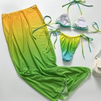 Tenues personnalisées pour le lundi du Carnaval de Trinité-et-Tobago, Jouvert Outfits, ensemble 2 pièces avec string à motif uni, maillot de bain imperméable en polyester/nylon