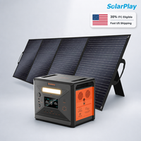 Station d'alimentation portable Solarplay 2500W 2304Wh, générateur solaire certifié, kit de secours domestique, éligible à 30% ITC