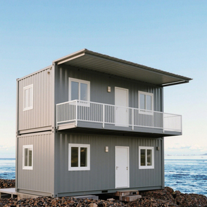 Maison modulaire de luxe CE DDP en conteneur de 20 pieds, détachable, préfabriquée, panneau sandwich en acier respirant, hôtel moderne, villa, camping, maison - Product Image 5