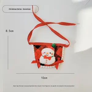 Bavoir pour animaux de compagnie, nouveau design de Noël, chat et chien, dessin animé mignon, serviette à bave, collier, accessoires, polyester - Product Image 6