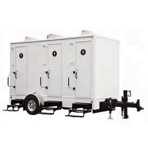 Cabinas portátiles de remolque de baño móvil de estilo europeo de lujo comercial hechas de panel sándwich para uso en el parque - Product Image 4