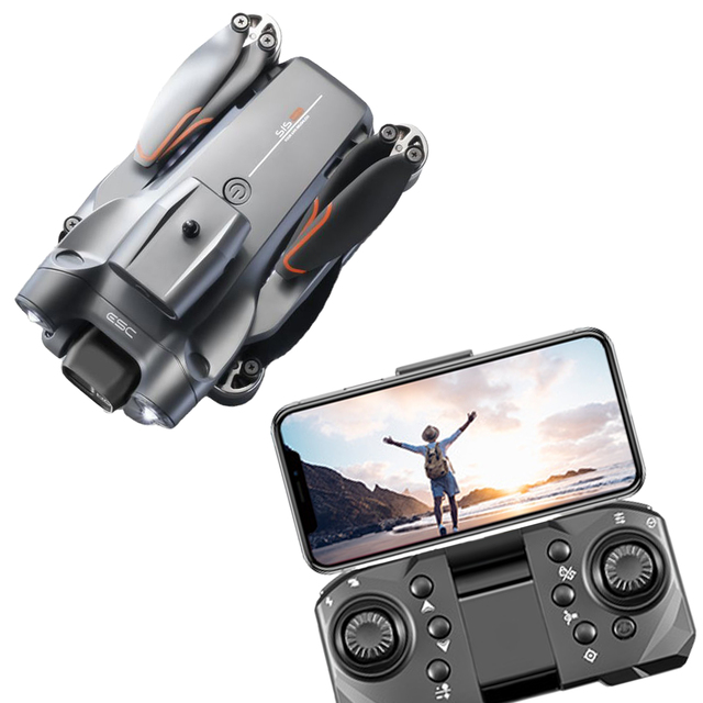 S1S Portable RC Drone with 4K HD Camera Obstacle Avoidance Optical Flow GPS Gift for Beginners Made of Durable Plastic