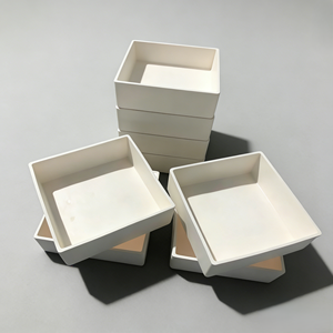 Crisoles de Cerámica Cuadrados de Alúmina (Al2O3) de Alta Pureza y Alta Temperatura Personalizados para Hornos de Mufla, Piezas Industriales de Cerámica para Corte - Product Image 3