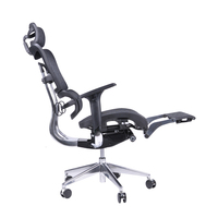 Chaise de bureau de luxe pivotante en maille, siège de gaming pour ordinateur, à domicile, avec repose-pieds, nouvelle collection