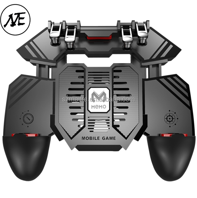New Arrival AK77 Six Finger Gamepad for IOS/Android with Fan Cooling 4000mAh Power Bank L2R2 Triggers Mobile Shooter Controller