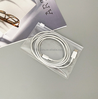 Transparent 18*15cm PVC Ziplock bijoux emballage sacs pour câble de charge bonne qualité bijoux pochette fermeture éclair pochette