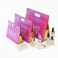 Boîte d'emballage de luxe personnalisée pour parfum, boîte pour perruque en cheveux naturels, boîte pliante en carton magnétique pour outils de maquillage, gaufrage fait main