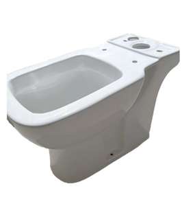 Juego de inodoro para baño de África, Nigeria, Ghana, cubierta de asiento de cierre suave UF con cerámica PP redonda moderna China económica de dos piezas - Product Image 2