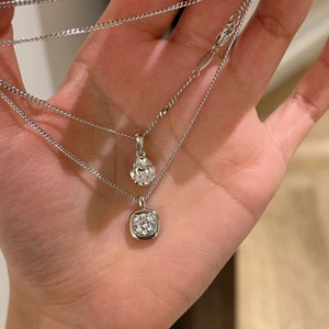 สร้อยคอเงินแท้ S925 เคลือบทอง ดีไซน์ใบมีดย้อนยุค สไตล์วินเทจ เรียบง่าย ทันสมัย แบบดึงออกได้ - Product Image 2