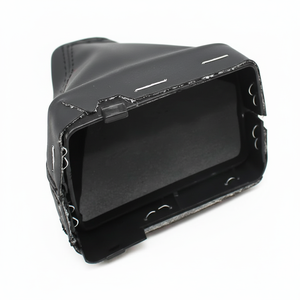 Audi A3 A4 A5 A6 C6 Q5 Q7 perilla de palanca de cambios de cuero cubierta de polaina para 5 y 6 velocidades Jetta negro - Product Image 1