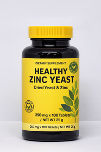 Healthy Adult Zinc Yeast Tablet <b>Supplement</b> Vitamin B Complex Beta Glucan Immune <b>Liver</b> Support Hair Health 250mg 30 Tablets/Day - Product Image 3
