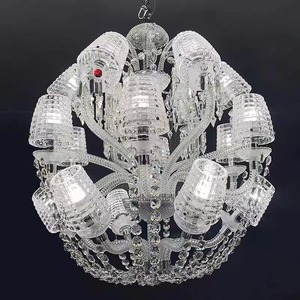 Candelabro de cristal de vela K9 de lujo europeo de alta calidad con pantalla, decoración de Hotel, candelabro de sala de estar - Product Image 4