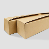 Günstiger Fabrikpreis Skateboard Quadratische Starre Wellpappe Recycelte Materialien Kraft-Versandkarton Kundenspezifische Matte Prägung