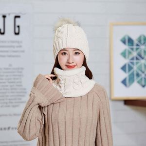 Thick Knitted Women's <b>Winter</b> Wild Plus Fluffy Line Suit New Warm <b>Winter</b> <b>Hat</b> Scarf Set Knit - Product Image 4