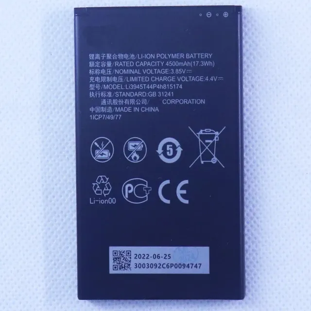 Hot Selling on the Platform 4500mAh New Li3945T44P4h815174 for ZTE MU5002 MU5001 for ZTE MU5002 MU5001 Wifi 5G Wifi6 Battery