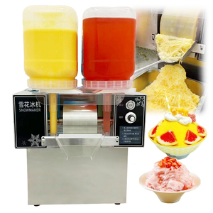 Machine à glace pilée commerciale coréenne Bingsu, broyeur de glace en flocons, machine à slush pour usage en magasin, pour glace à la crème comestible aux fruits et glace pilée en flocons - Product Image 2