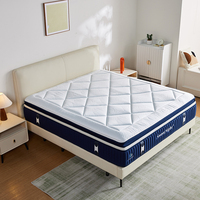 Matelas King Size Complet avec Surmatelas Euro Top en Mousse à Mémoire de Forme Gel et Ressorts Ensachés 3 Zones, Vente en Ligne en Grandes Quantités, Livré en Boîte
