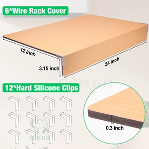 Durable Wood <b>Wire</b> <b>Rack</b> Protector Cover Waterproof Anti Dust <b>Shelf</b> Liner for Restaurant Cold Room Use - Product Image 2