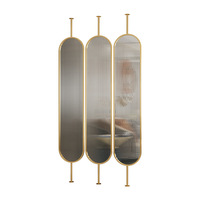 Paravent en verre et acier inoxydable de style nordique, translucide, pour salon de luxe, hall d'entrée, hôtel, cloison décorative